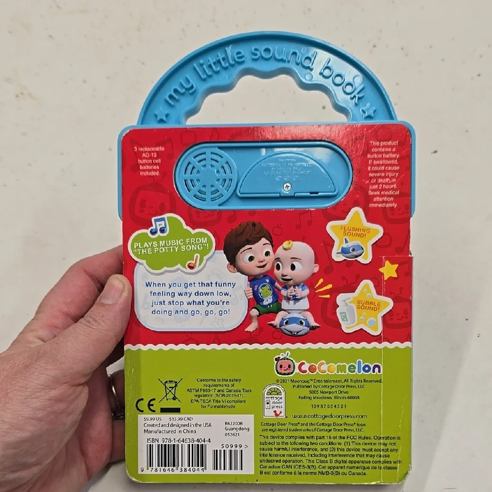 Cocomelon Interactive Blue Learning Book for Potty Training‎